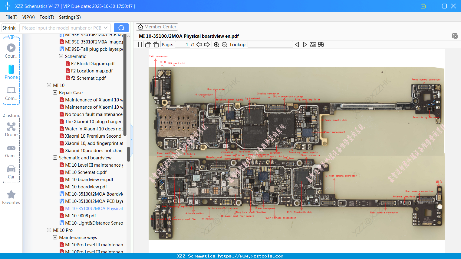 Xiaomi MI 10-35100J2MOA Physical Boardview En